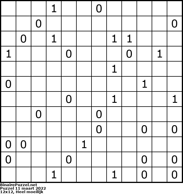 Binaire Puzzel