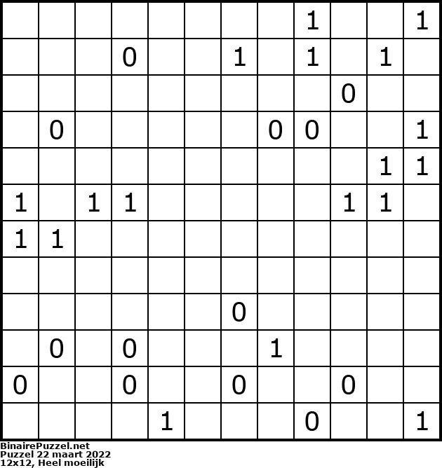Binaire Puzzel