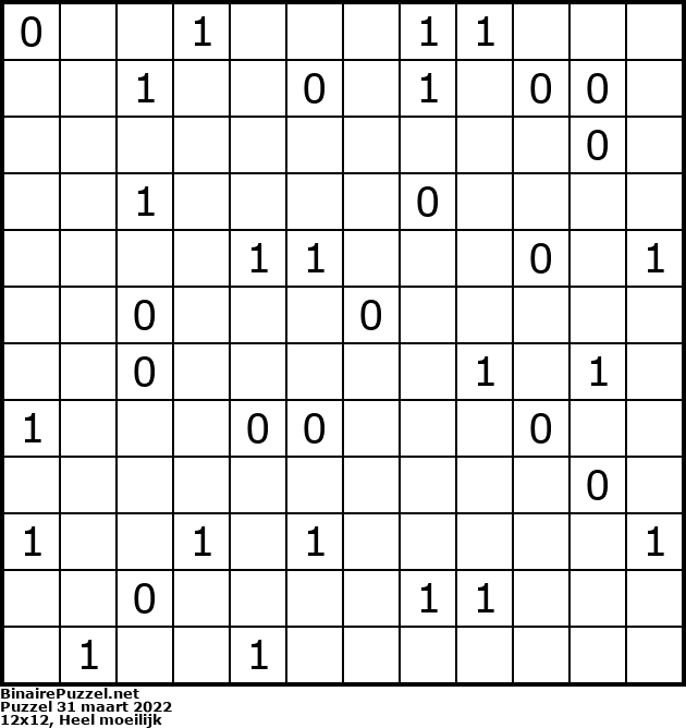 Binaire Puzzel