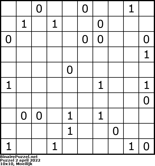 Binaire Puzzel