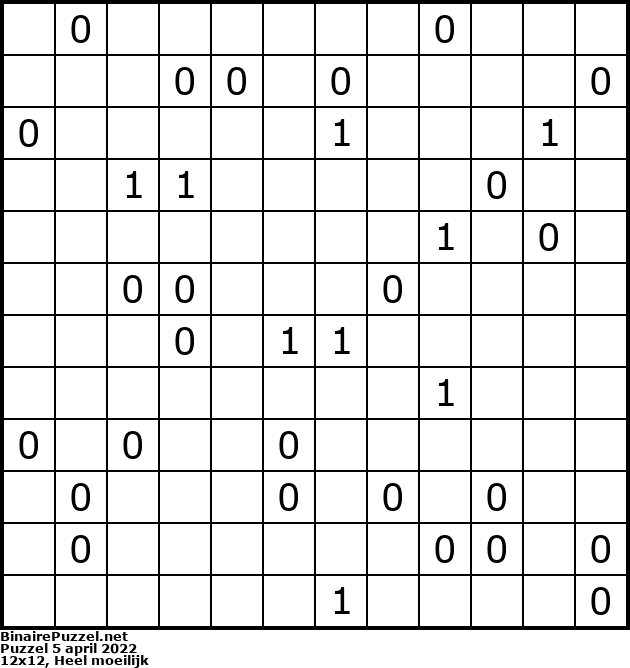 Binaire Puzzel