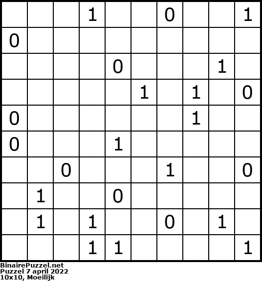 Binaire Puzzel