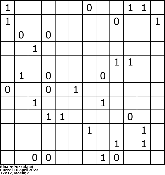 Binaire Puzzel