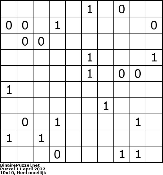 Binaire Puzzel