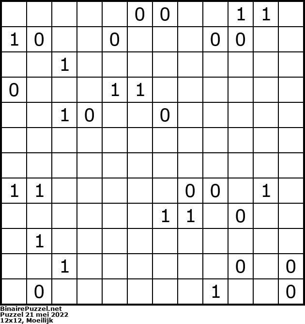 Binaire Puzzel
