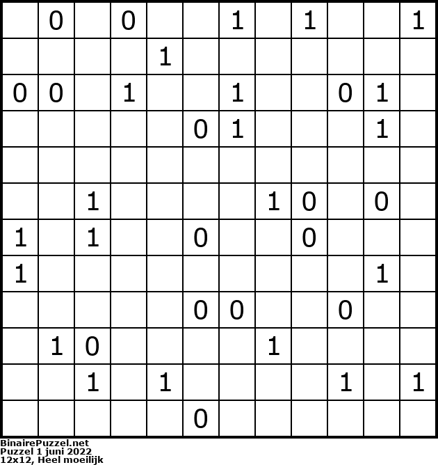 Binaire Puzzel