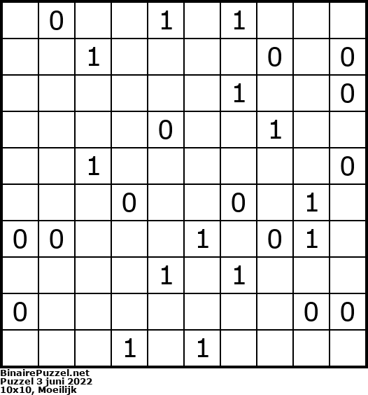 Binaire Puzzel