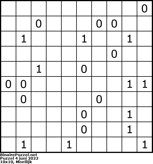 Binaire Puzzel