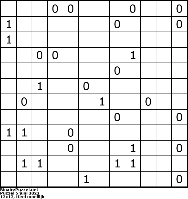 Binaire Puzzel