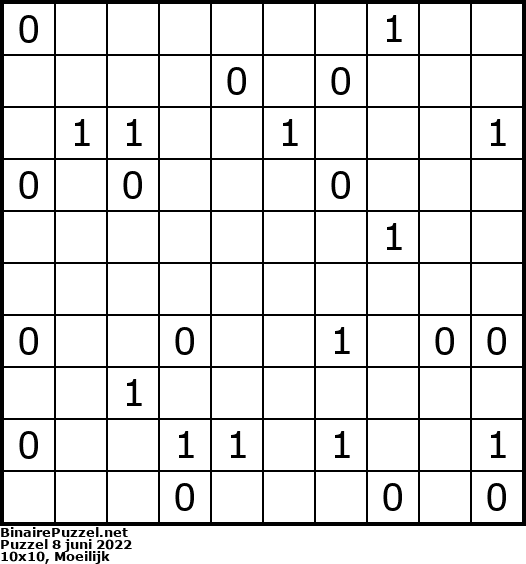 Binaire Puzzel