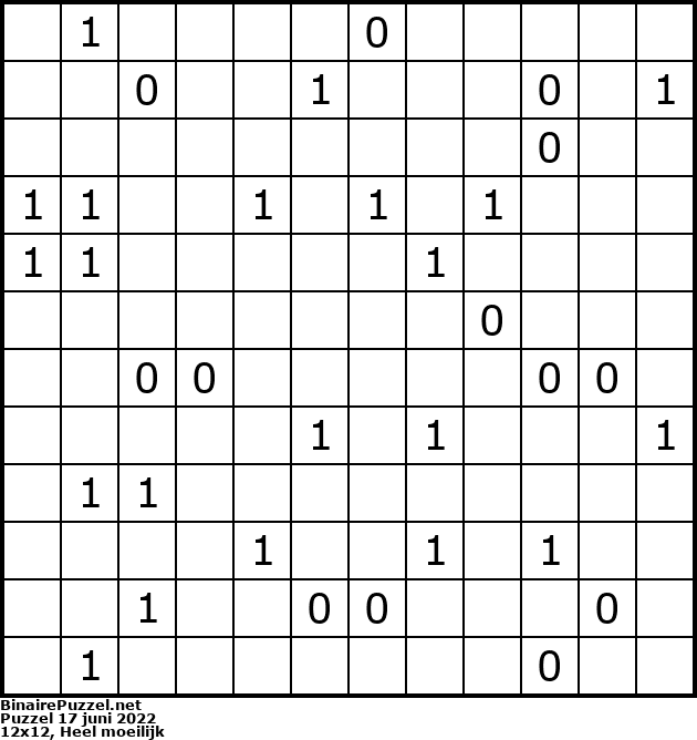 Binaire Puzzel