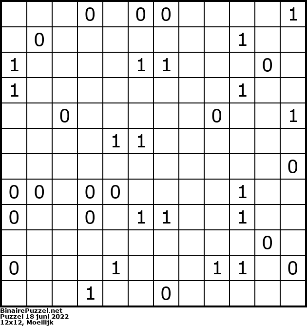 Binaire Puzzel