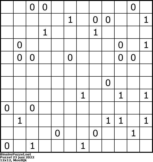 Binaire Puzzel
