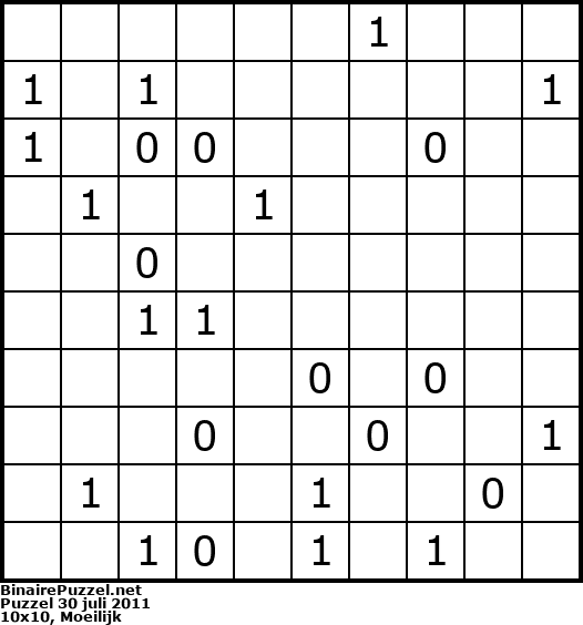 Binaire Puzzel