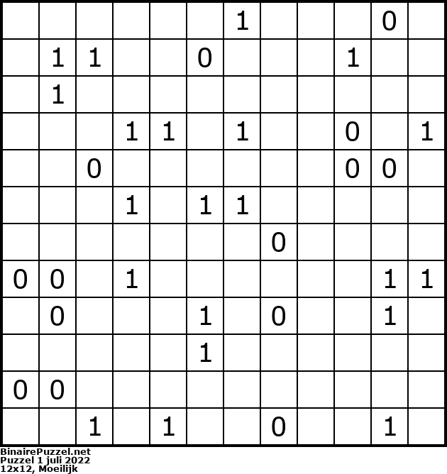 Binaire Puzzel
