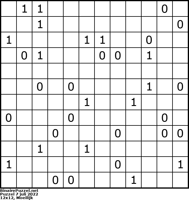 Binaire Puzzel