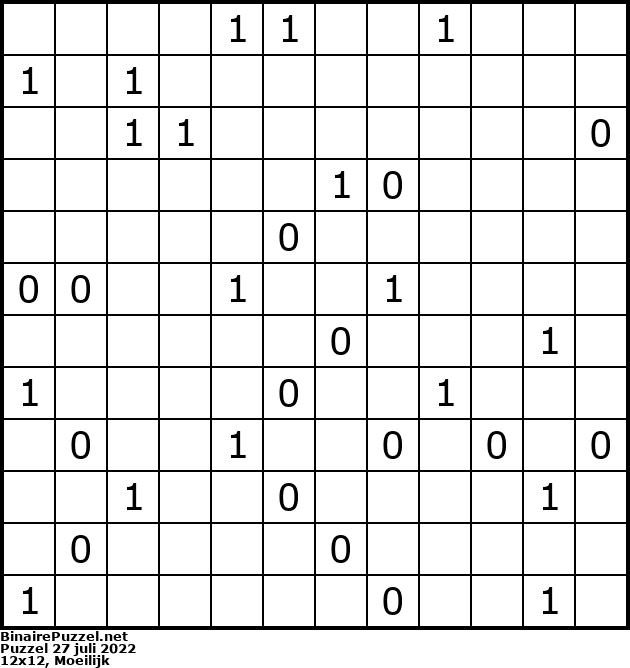 Binaire Puzzel