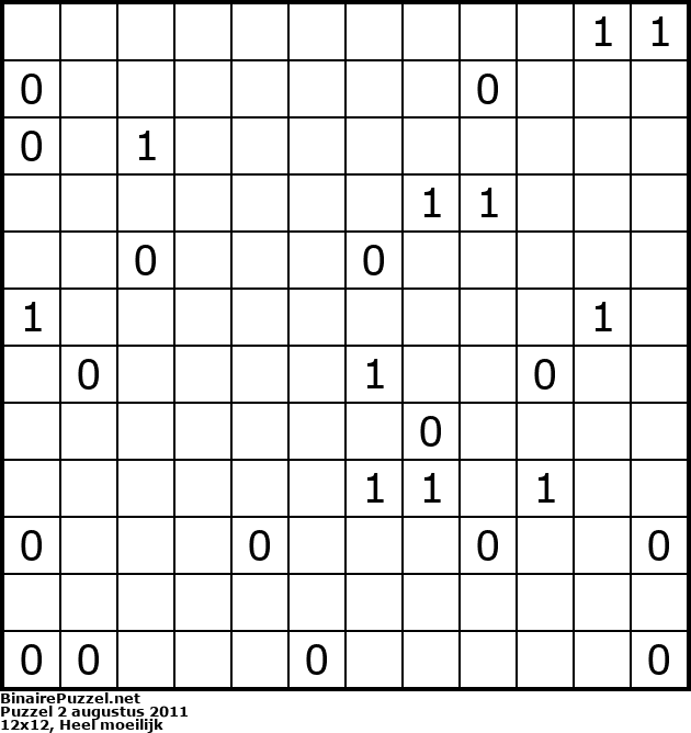 Binaire Puzzel