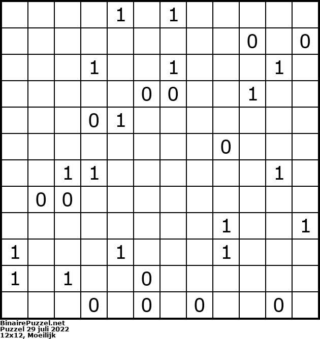 Binaire Puzzel