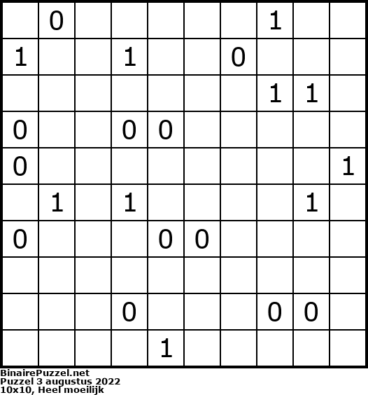 Binaire Puzzel
