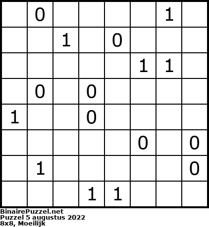 Binaire Puzzel