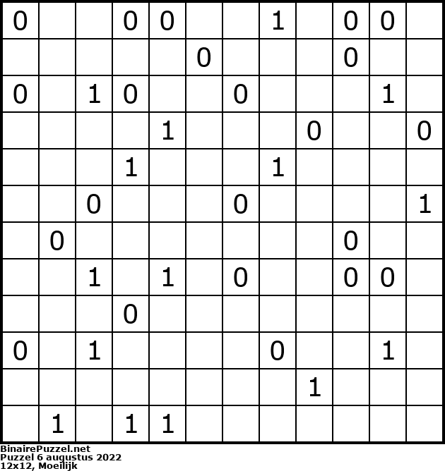 Binaire Puzzel