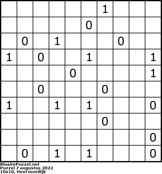 Binaire Puzzel