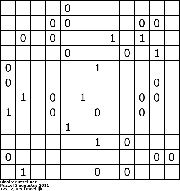 Binaire Puzzel