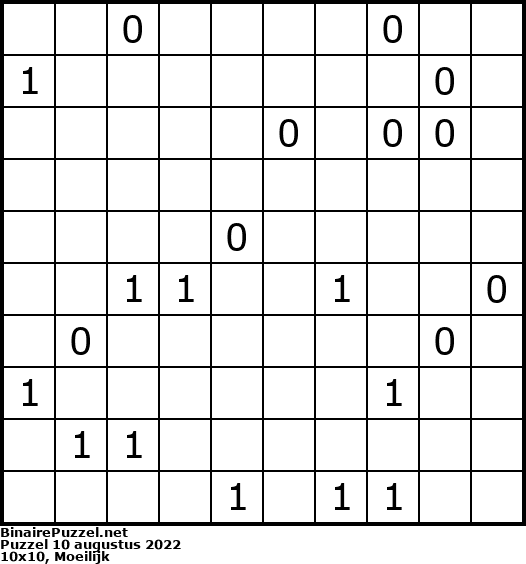 Binaire Puzzel