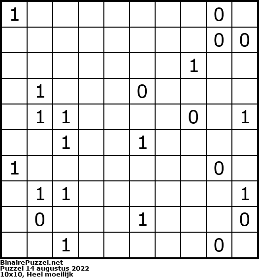 Binaire Puzzel