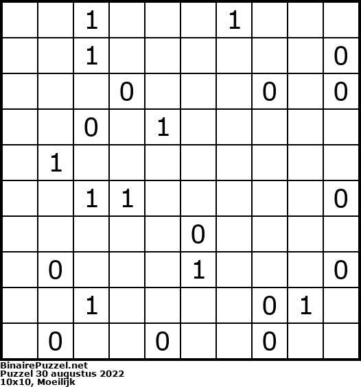 Binaire Puzzel