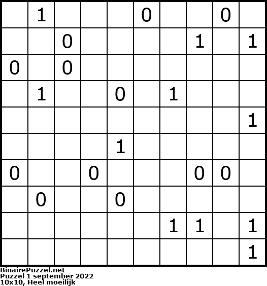 Binaire Puzzel