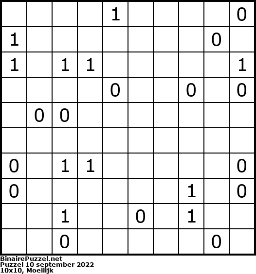 Binaire Puzzel