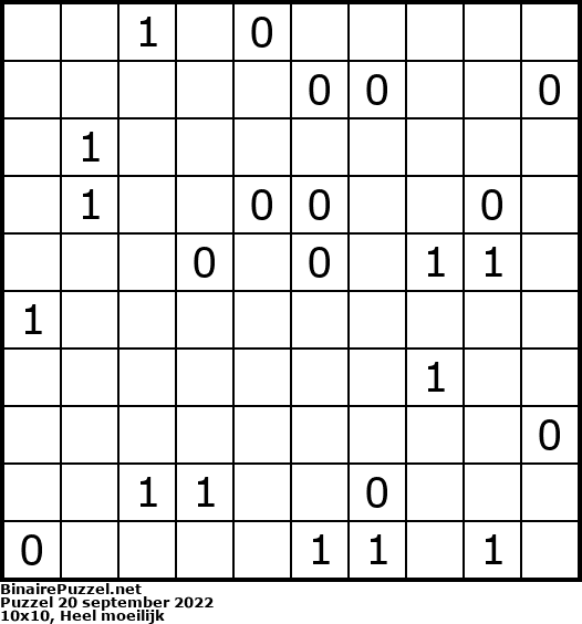Binaire Puzzel