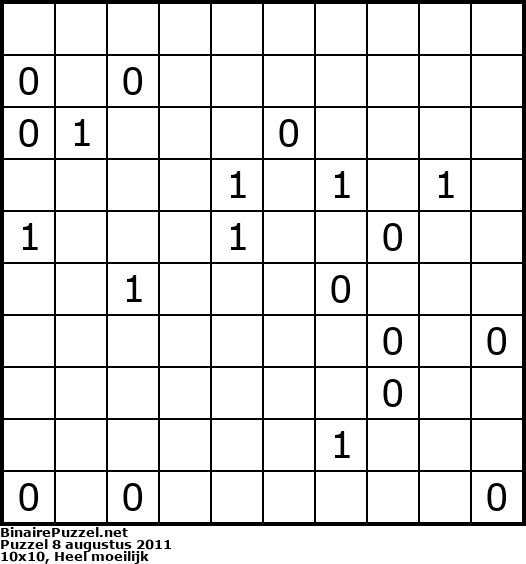 Binaire Puzzel
