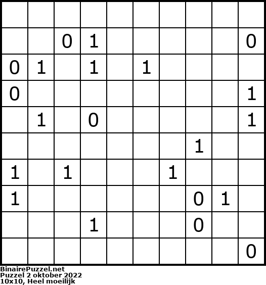 Binaire Puzzel