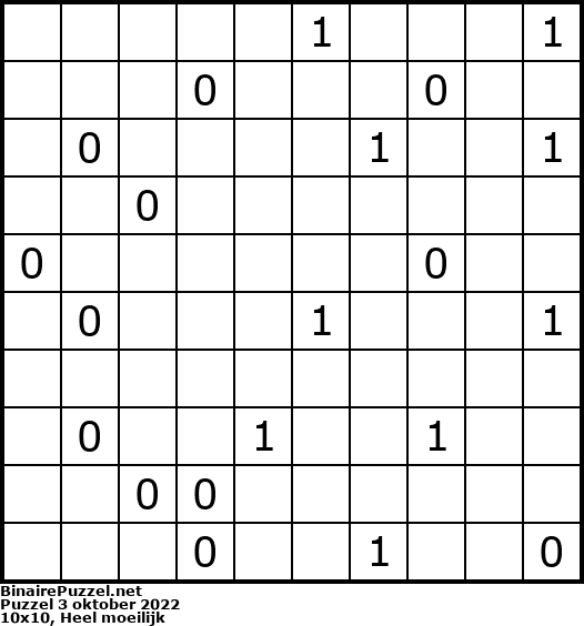 Binaire Puzzel
