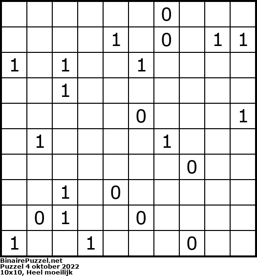 Binaire Puzzel