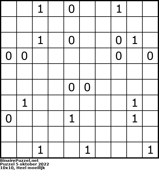Binaire Puzzel