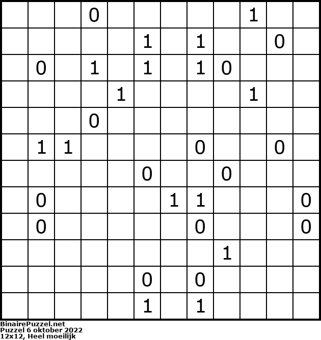 Binaire Puzzel
