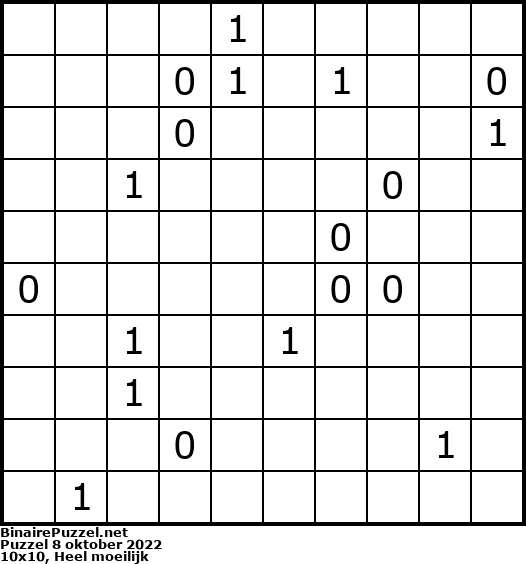 Binaire Puzzel