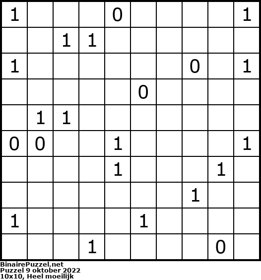 Binaire Puzzel