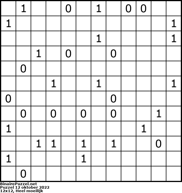 Binaire Puzzel