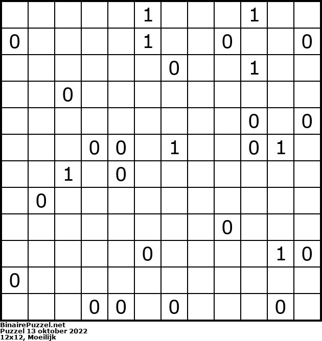 Binaire Puzzel