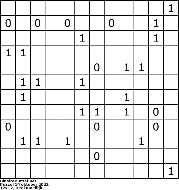 Binaire Puzzel