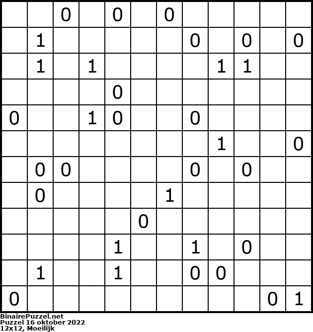 Binaire Puzzel