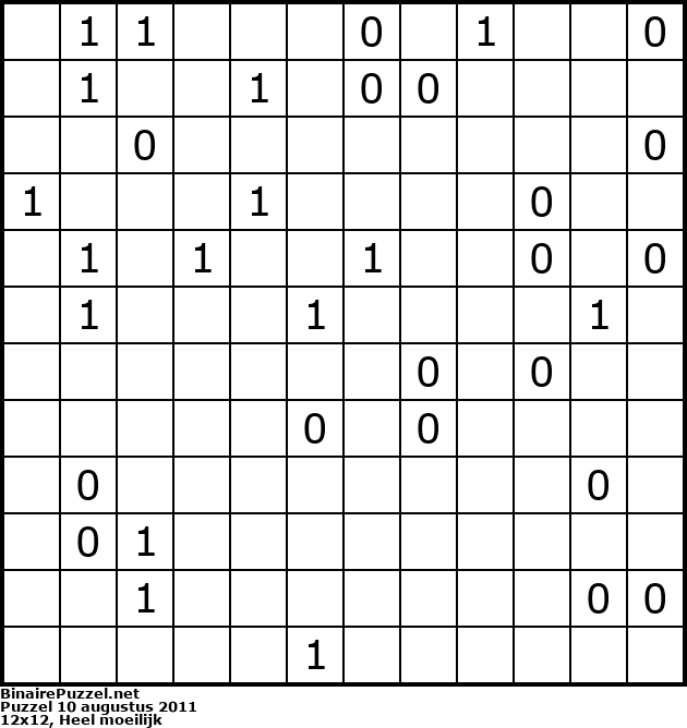 Binaire Puzzel