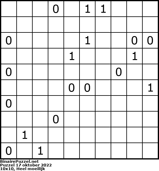 Binaire Puzzel