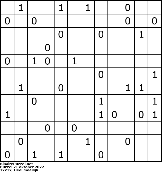 Binaire Puzzel