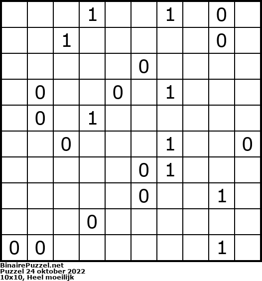 Binaire Puzzel